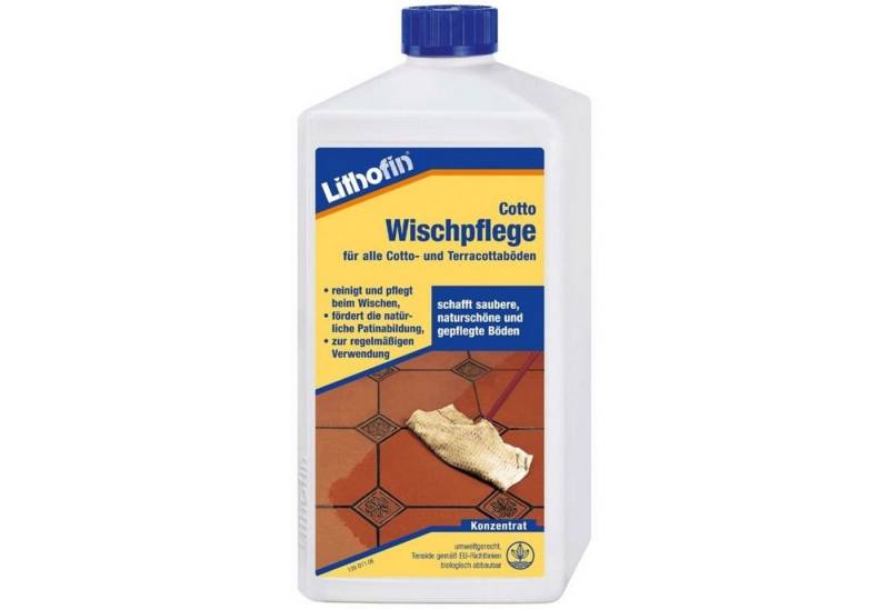 Lithofin Lithofin Cotto Wischpflege für alle Cotto und Terracottaböden 1 Liter Naturstein-Reiniger von Lithofin