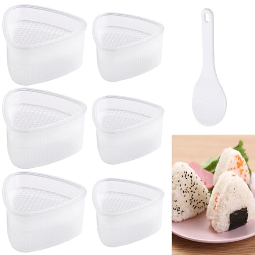 Lithyc 6-Teiliges Tools For Sushi - Sushi ReisbäLlchen Formen Set - Sushi Form Dreieck Herz - Diy Sushi-Herstellungsset ReisbäLlchen Bento Form für Restaurant Camping Familie von Lithyc