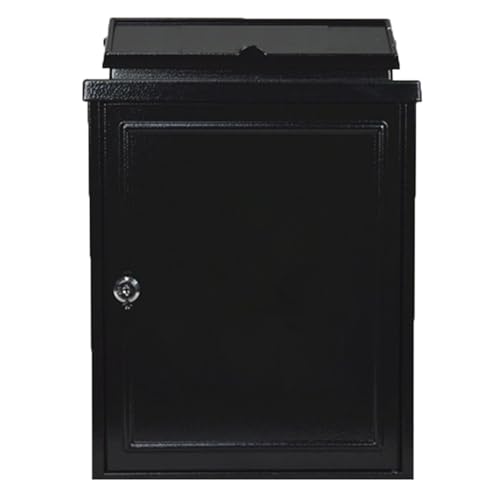 Briefkasten im Europäischen Stil Regensicherer Postkasten für Den Außenbereich Mehrere Muster Kreativer Postbox Zum Aufhängen von Zeitungen(Black-N), Litobnx, Black-n, von Litobnx