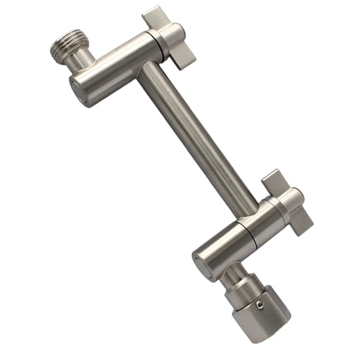 Litoexpe 10.2 cm Duschkopf Verlängerungsarm Messing Verstellbar Duscharm Extender für Regen und Handbrause Duschkopf Gebürstetes Nickel Litoexpe 10.2 cm Duschkopf Verlängerungsarm Messing Verstellbar Duscharm Extender für Regen und Handbrause Duschkopf Gebürstetes Nickel von Litoexpe