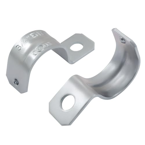 Litoexpe 30 Stück 3/4 Zoll beschichteter Stahl EMT Rohrband, robuste Einloch-Bandhalterung, Zinkrohrschellen für EMT-Rohre von Litoexpe