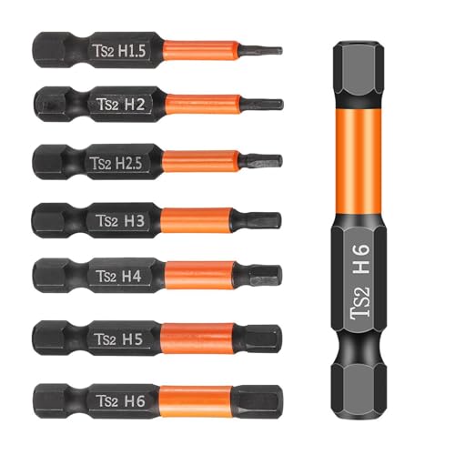 7-teiliges Inbusschlüssel 1/4 Zoll Sechskant-Bohrer Set,Langlebige starke Magnetspitzen Sechskant-Schraubendreher, 2" lang, SAE & Metrische Größe, S2 Stahl,Langlebiger Schlag-Inbusschlüssel,Automotive 7-teiliges Inbusschlüssel 1/4 Zoll Sechskant-Bohrer Set,Langlebige starke Magnetspitzen Sechskant-Schraubendreher, 2" lang, SAE & Metrische Größe, S2 Stahl,Langlebiger Schlag-Inbusschlüssel,Automotive von Litoott