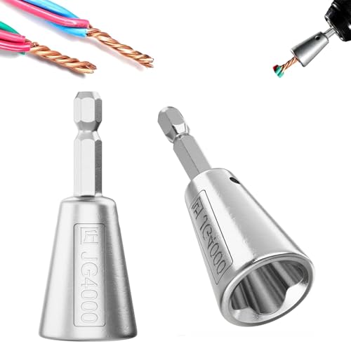 Wire Twister Tool for Drill,Wire Nut Twister,Wire Twisting Stripping Tools for Drill Profession Electricians Tool,Wire Connector Driver von Litoott