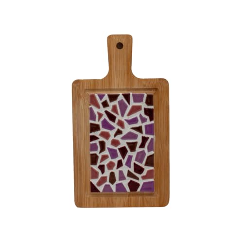 Little Creations mosaik Mini-Servierbrett Altrosa | DIY Bastelset Erwachsene | Gestalte deine eigene Servierplatte | 20 cm | DIY Dekoration | DIY Set Erwachsene | Vielseitige Anwendung von Little Creations