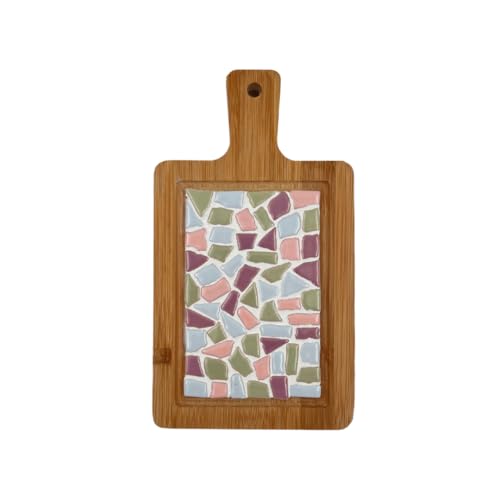 Little Creations mosaik Mini-Servierbrett Pastel | DIY Bastelset Erwachsene | Gestalte deine eigene Servierplatte | 20 cm | DIY Dekoration | DIY Set Erwachsene | Vielseitige Anwendung von Little Creations