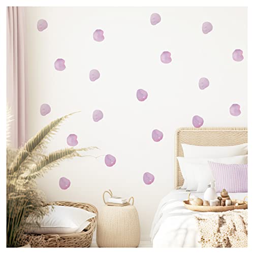 Little Deco Wandsticker Kinderzimmer Polka Dots Set Wandtattoo Tupfen Kreise für Babyzimmer Punkte Pastell lila Wandaufkleber Wanddeko selbstklebend DL968-05 von Little Deco