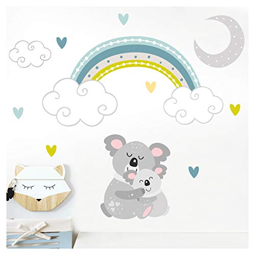 Little Deco Wandtattoo Koala mit Mond & Regenbogen DL499-4-M Mint/Grau Little Deco Wandtattoo Koala mit Mond & Regenbogen DL499-4-M Mint/Grau von Little Deco