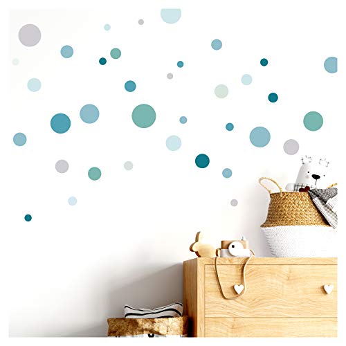 Little Deco Wandtattoo 86 Kreise mint grau blau DL376 Little Deco Wandtattoo 86 Kreise mint grau blau DL376 von Little Deco