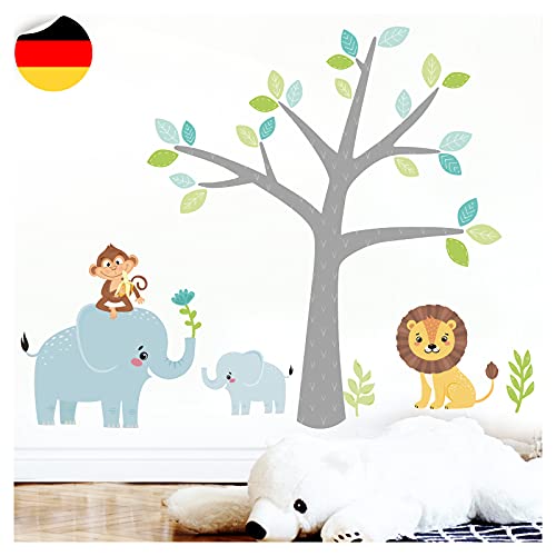 Little Deco Wandtattoo Dschungel Tiere Kinderzimmer Wandsticker Wanddeko DL516-1 von Little Deco