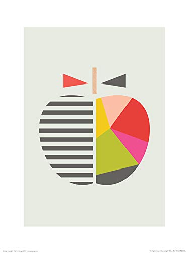 Little Design Haus "Geometric Apple 30 x 40cm Kunstdruck von Little Design Haus