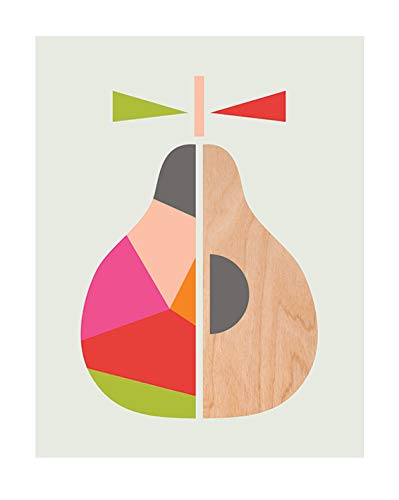 Little Design Haus "Geometric Pear 40 x 50cm Kunstdruck von Little Design Haus