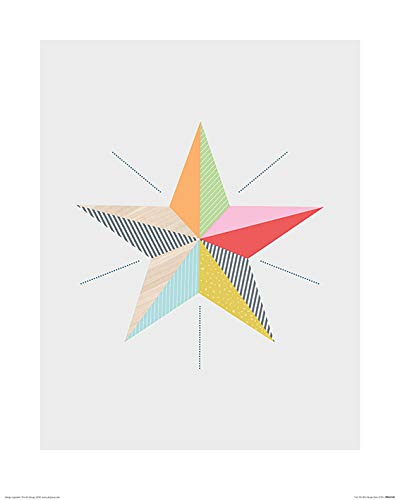 Little Design Haus Poster Bedruckt 40 x 50 cm Stern von Little Design Haus