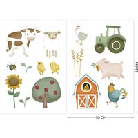 LITTLE DUTCH Wandsticker "Little Farm", (Set), Little Dutch - Luxus-Wandaufkleber - Kleiner Bauernhof - 30x42cm von Little Dutch