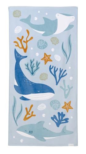 Little Dutch 125834 Handtuch/Strandhandtuch - Ocean Dreams blau (60x120 cm) von Little Dutch