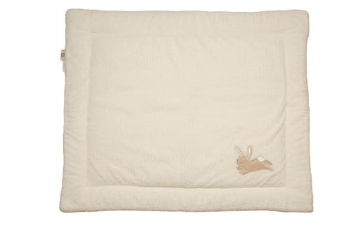 Little Dutch 8857 Laufgittereinlage Krabbeldecke Hase beige - Baby Bunny - Newborn Naturals (80x100 cm) von Little Dutch