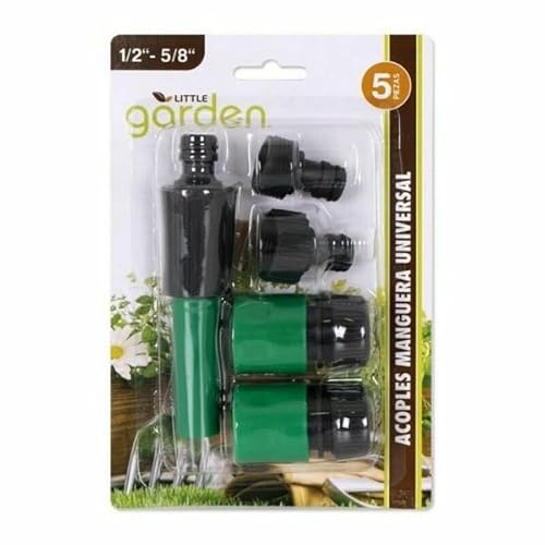 Little Garden Universal-Kupplungen 23780 1/2 Zoll - 5/8 Zoll, 5 Stück (18 Stück) von Little Garden