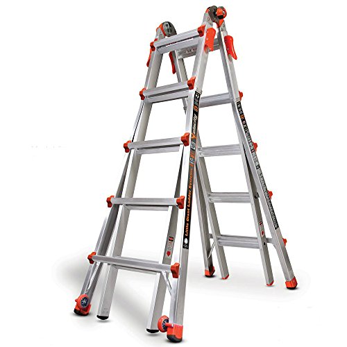 Little Giant Leitern, Geschwindigkeit mit Rädern, M26, 7,8 m, Multi-Positions-Leiter, Aluminium, Typ 1A, 136 kg Gewichtsklasse (15426-001) von Little Giant
