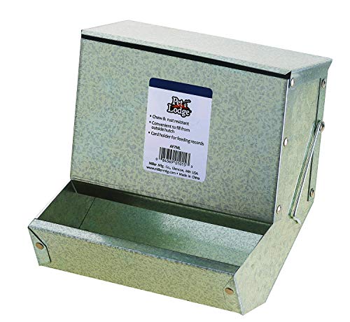 LITTLE GIANT Futterstation für Kleintiere aus Stahl mit Deckel – Haustierhütte – Futterbox für kleine Tiere, hält mehrere Tage des Futters, ideal für Kaninchen, Frettchen und andere Kleintiere (17,8 LITTLE GIANT Futterstation für Kleintiere aus Stahl mit Deckel – Haustierhütte – Futterbox für kleine Tiere, hält mehrere Tage des Futters, ideal für Kaninchen, Frettchen und andere Kleintiere (17,8 von Little Giant