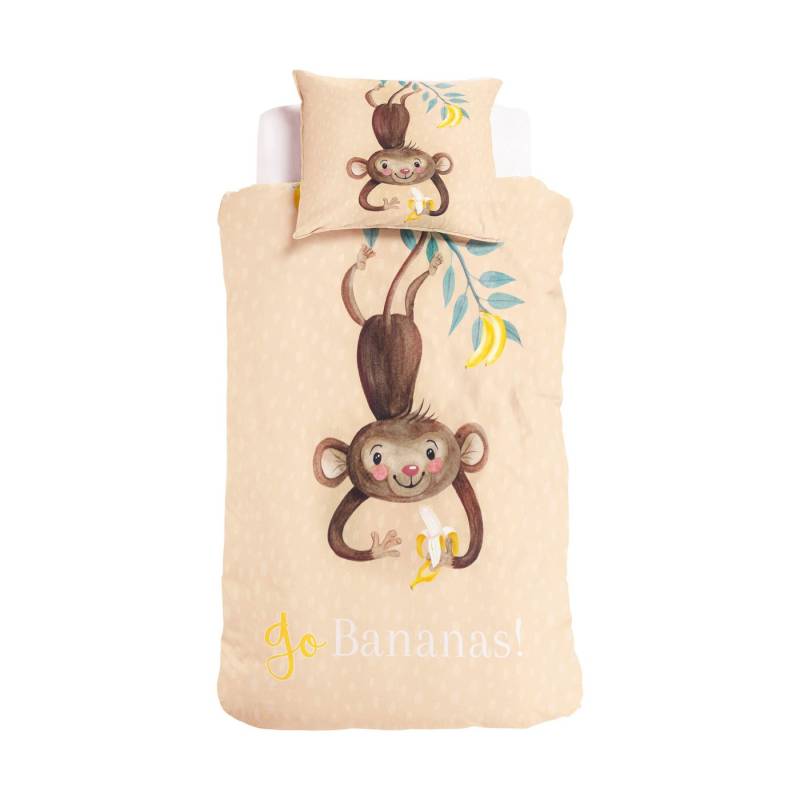 Little Monster Kinderbettwäsche Little Monster Go Banana's Bettwäsche-Set, Ránforce, 2 teilig von Little Monster