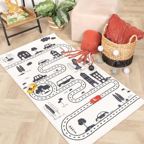 Little Olly Spielteppich Auto - Dex Lane Schwarz - Modern - Kinderzimmer - Jungen - Mädchen - Carpet Little Olly Spielteppich Auto - Dex Lane Schwarz - Modern - Kinderzimmer - Jungen - Mädchen - Carpet von Little Olly