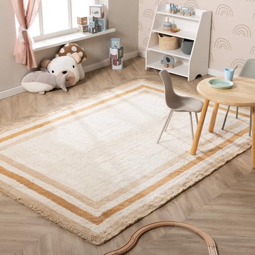 Little Olly Waschbarer Kinderteppich - Milo Beige - Kante - Skandinavisch, Kinderzimmer, Babyzimmer, Jugendzimmer - Jungen - Mädchen - Carpet Little Olly Waschbarer Kinderteppich - Milo Beige - Kante - Skandinavisch, Kinderzimmer, Babyzimmer, Jugendzimmer - Jungen - Mädchen - Carpet von Little Olly