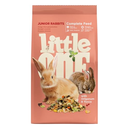 Little One Zwergkaninchenfutter | 2,3 kg | Alleinfutter für Junge Zwergkaninchen bis 6 Monate | Ausgewogene Ernährung für Wachstum & Wohlbefinden | Reich an wichtigen Vitaminen von Little One
