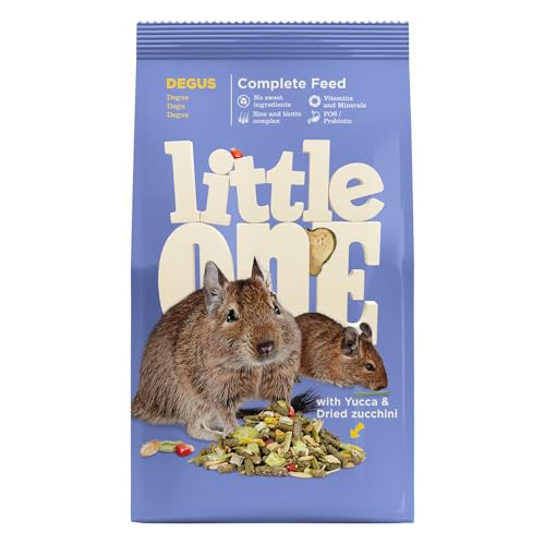 Little One Alleinfutter für Degus | 400 g | Reich an Langen Fasern und ohne süße Zutaten | Ausgewogene Ernährung | Enthält Heupellets, getrocknete Luzerne, Pastinake und Zucchini Little One Alleinfutter für Degus | 400 g | Reich an Langen Fasern und ohne süße Zutaten | Ausgewogene Ernährung | Enthält Heupellets, getrocknete Luzerne, Pastinake und Zucchini von Little One
