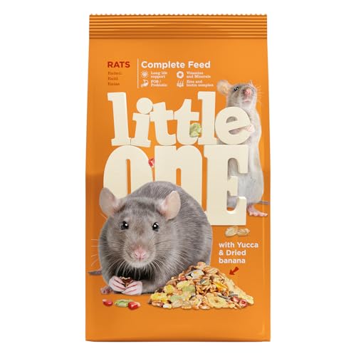 Little One Rats | 400 g | Alleinfuttermittel für Ratten | Enthält Eiweißstoffe und Kohlenhydrate | Mit Mineralstoffen und Vitaminen | Ausgewogene und nahrhafte Zusammensetzung von Little One