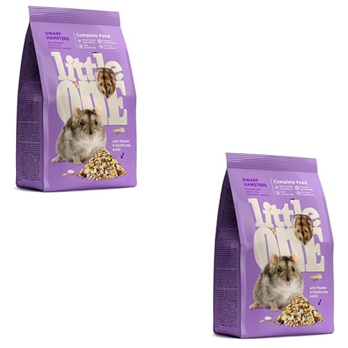 Little One Alleinfutter für Zwerghamster | Doppelpack | 2 x 400 g | Speziell für die Ernährungsanforderungen von Zwerghamstern | Zur Deckung des Nährstoffbedarfs Little One Alleinfutter für Zwerghamster | Doppelpack | 2 x 400 g | Speziell für die Ernährungsanforderungen von Zwerghamstern | Zur Deckung des Nährstoffbedarfs von Little One