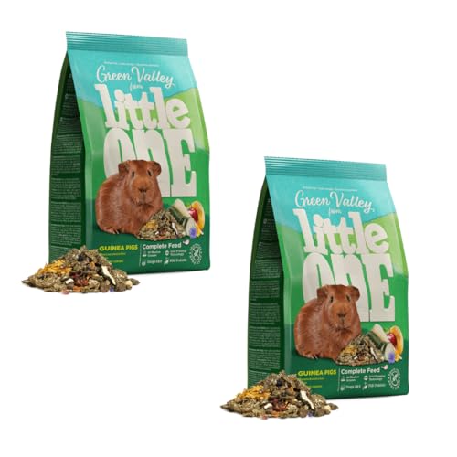 Little One Green Valley Meerschweinchen | Doppelpack | 2 x 750 g | Faserfutter für Meerschweinchen | Aus 60 verschiedenen Wiesengräsern & -kräutern bestehendes Heimtierfutter Little One Green Valley Meerschweinchen | Doppelpack | 2 x 750 g | Faserfutter für Meerschweinchen | Aus 60 verschiedenen Wiesengräsern & -kräutern bestehendes Heimtierfutter von Little One