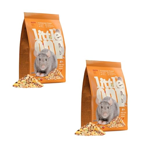 Little One Ratten | Doppelpack | 2 x 400 g | Alleinfuttermittel für Ratten | Für eine unterstützend vollwertige Kost | Ausgewogene Zusammensetzung | Mit Buchweizen und Hafer Little One Ratten | Doppelpack | 2 x 400 g | Alleinfuttermittel für Ratten | Für eine unterstützend vollwertige Kost | Ausgewogene Zusammensetzung | Mit Buchweizen und Hafer von Little One