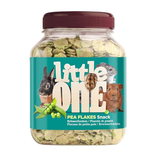 Little One Erbsenflocken | 230 g | Ergänzungsfuttermittel für Nager & Zwergkaninchen | Zur Unterstützung des Wohlbefindens | Reich an pflanzlichem Protein | Knusprige Belohnung von Little One