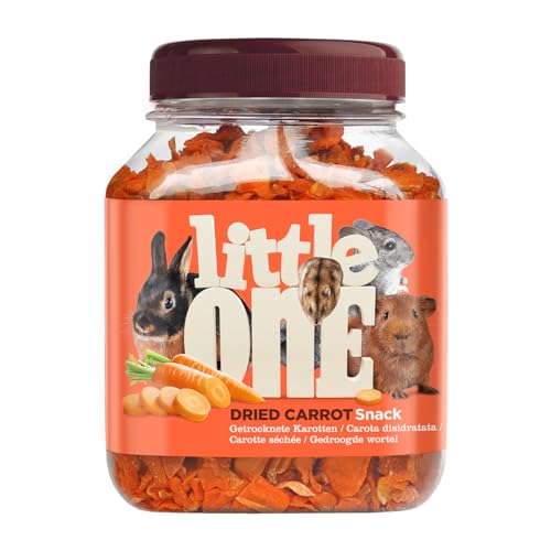 Little One Getrocknete Karotten | 200 g | Ergänzungsfutter für Nagetiere | Reich an Vitaminen und Mineralien | Schonend getrocknet für intensives Aroma und besonderen Geschmack von Little One