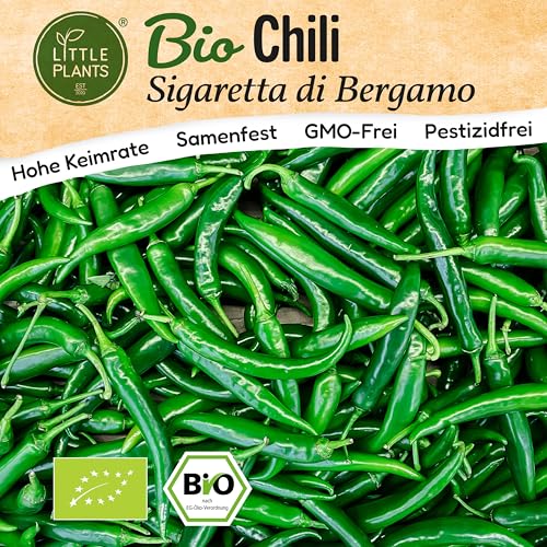 Little Plants BIO Chili Samen 10 Chilisamen Sigaretta Gemüsesamen Samenfest für Gemüsegarten Gemüse Samen Hochbeet Samen für Küche, Balkon und Garten Little Plants BIO Chili Samen 10 Chilisamen Sigaretta Gemüsesamen Samenfest für Gemüsegarten Gemüse Samen Hochbeet Samen für Küche, Balkon und Garten von Little Plants