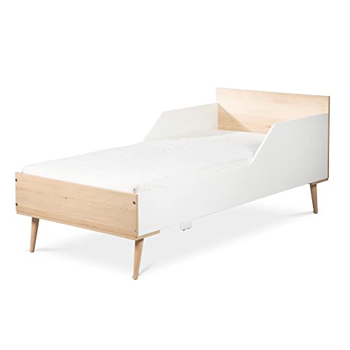 Bett 80 x 180 cm, inkl. Lattenrost LittleSky by Klups Sofie – Buche und Weiß von Little Sky by Klups
