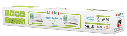 Littles bettgitter bettschutzgitter für Kinder und Baby. Faltbar/klappbar. 150 x 48.5 cm, Weiss von Littles