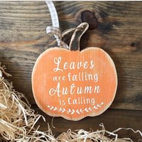 Kürbis Dekor, Rustikales Herbst Halloween Holz Schild, Geschenk Ideen von LittleAtticR