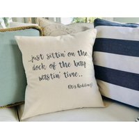 Beachy Kissenbezug Mit Kostenlosem Domestic Versand Songtexte Personalisiertes Geschenk Bester Freundgeschenk Geburtstagsgeschenk Küstendekor von LittleBeachTree