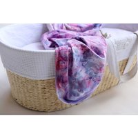 Rosa, Lila, Blau Tie-Dye Baby Wickeln, Frieden-Decke, Decke, Sommercamps Krawatte Farbstoff Kinder, Baumwolle, Picknick-Decke, Kinder-Sommer von LittleBirdCollective