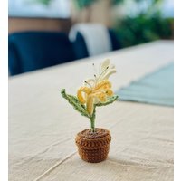 Handgefertigtes Mini Geißblatt Gehäkelt Perfektes Juni Geschenk Geburtsblume Inspiriert Dekor von LittleCrochetBoxx