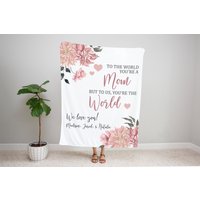 Personalisierte Mama Decke, Weihnachtsgeschenke Für Mama, Geschenk Von Kindern, Personalisierte Oma Zitat Weihnachtsdecke, Muttertagsgeschenk von LittleDarlingsUS