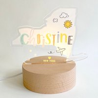 Personalisiertes Led Nachtlicht Für Kinder | Laser Geschnittene Led-Lampe Gravierte Namensleuchte Mit Usb-Kabel von LittleDaysShop