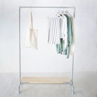 Industrie Bekleidungsschiene Aus Galvanisiertem Stahl/Kleiderstange Mit Regal Industrie Bekleidungsschiene Aus Galvanisiertem Stahl/Kleiderstange Mit Regal von LittleDeerInteriors