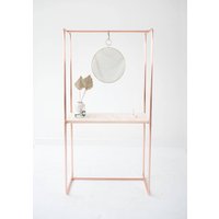 Kupfer Konsolentisch Mit Rahmen Und Kiefernsperrholz Tischplatte Kupfer Konsolentisch Mit Rahmen Und Kiefernsperrholz Tischplatte von LittleDeerInteriors