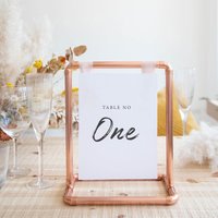 Kupfer Platzhalter/Tischnummernhalter Für Hochzeiten & Events von LittleDeerInteriors