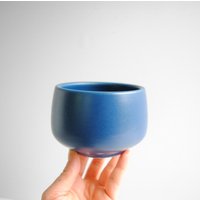 Vintage Studio Keramik Vase/Schüssel, Blau von LittleDogVintage