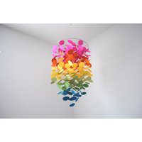 Bright Rainbow Floating Dot Mobile | Large Ombre/Kinderzimmer - Wähle Deine Farben Bright Rainbow Floating Dot Mobile | Large Ombre/Kinderzimmer - Wähle Deine Farben von LittleDropsOfSun