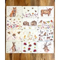 Esstisch Tischset, Waldtier, Hummel, Marienkäfer, Hase, Igel, Hirsch Einzeln Oder Im Set Kaufen von LittleEmpireHomeware