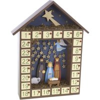 Traditioneller Hölzerner Advents-Weihnachts-Krippenkalender - Dezember-Count-Down Für Erwachsene Und Kinder Gleichermaßen von LittleEmpireHomeware