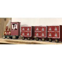 Traditioneller Weihnachts-Adventskalender Aus Holz, Countdown Bis Weihnachten, Polar Express, Weihnachtsmann Traditioneller Weihnachts-Adventskalender Aus Holz, Countdown Bis Weihnachten, Polar Express, Weihnachtsmann von LittleEmpireHomeware